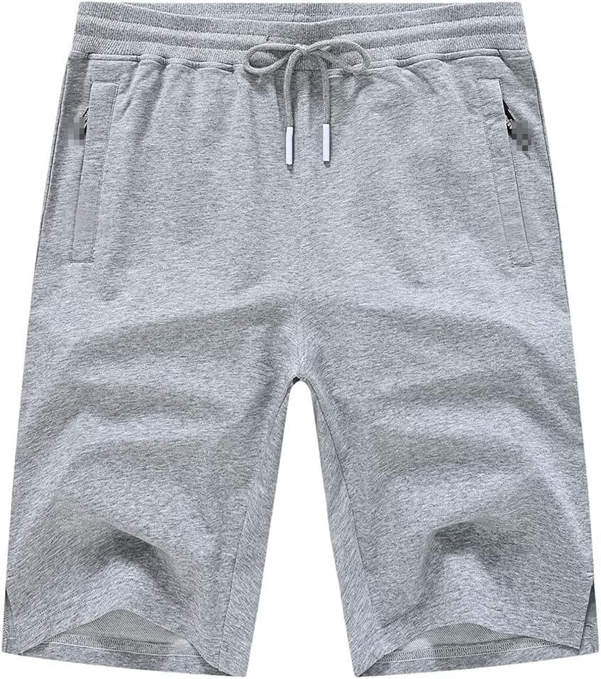 keusyoi Men's Drawstring Shorts Cotton Slim Fit Elastic Sports Shorts Man Casual Running Sweatpants Male Clothing