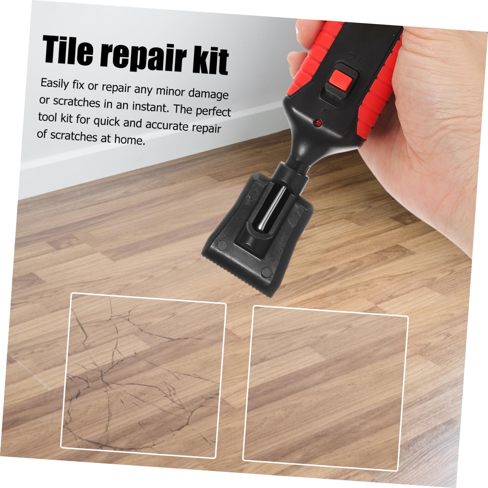 WOONEKY 1juego Kit De Reparación De Azulejos Cerámicos Bloques De Cera Herramientas Para Reparar Grietas y Daños Suelos y Encimeras Disponibles Para Cocinas y Baños