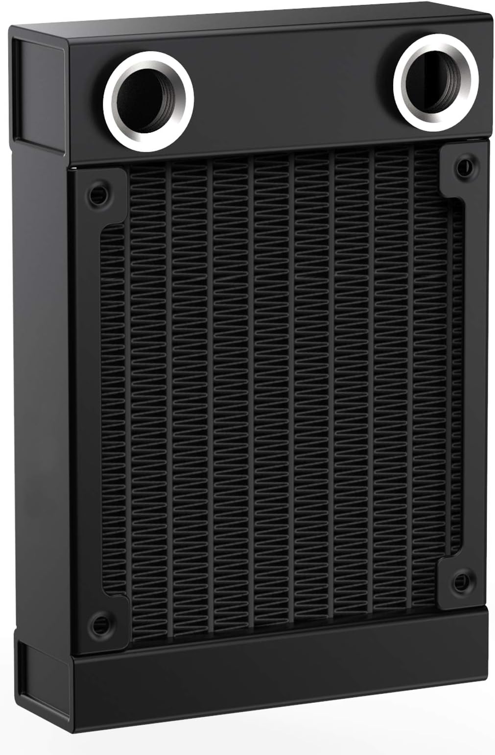 CLYXGS Water Cooling Radiator, 12 Pipe G1/4 Thread Heat Row Radiator 8 Pipe Aluminum Heat Exchanger Radiator for PC CPU Computer Water Cool System 80mm Black