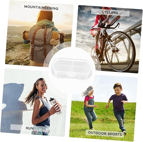 Miniatura 5 de Healeved Pastillero pequeño pequeño para monedero, bolsillo para medicamentos, mini contenedores de viaje, caja de almacenamiento de medicamentos,