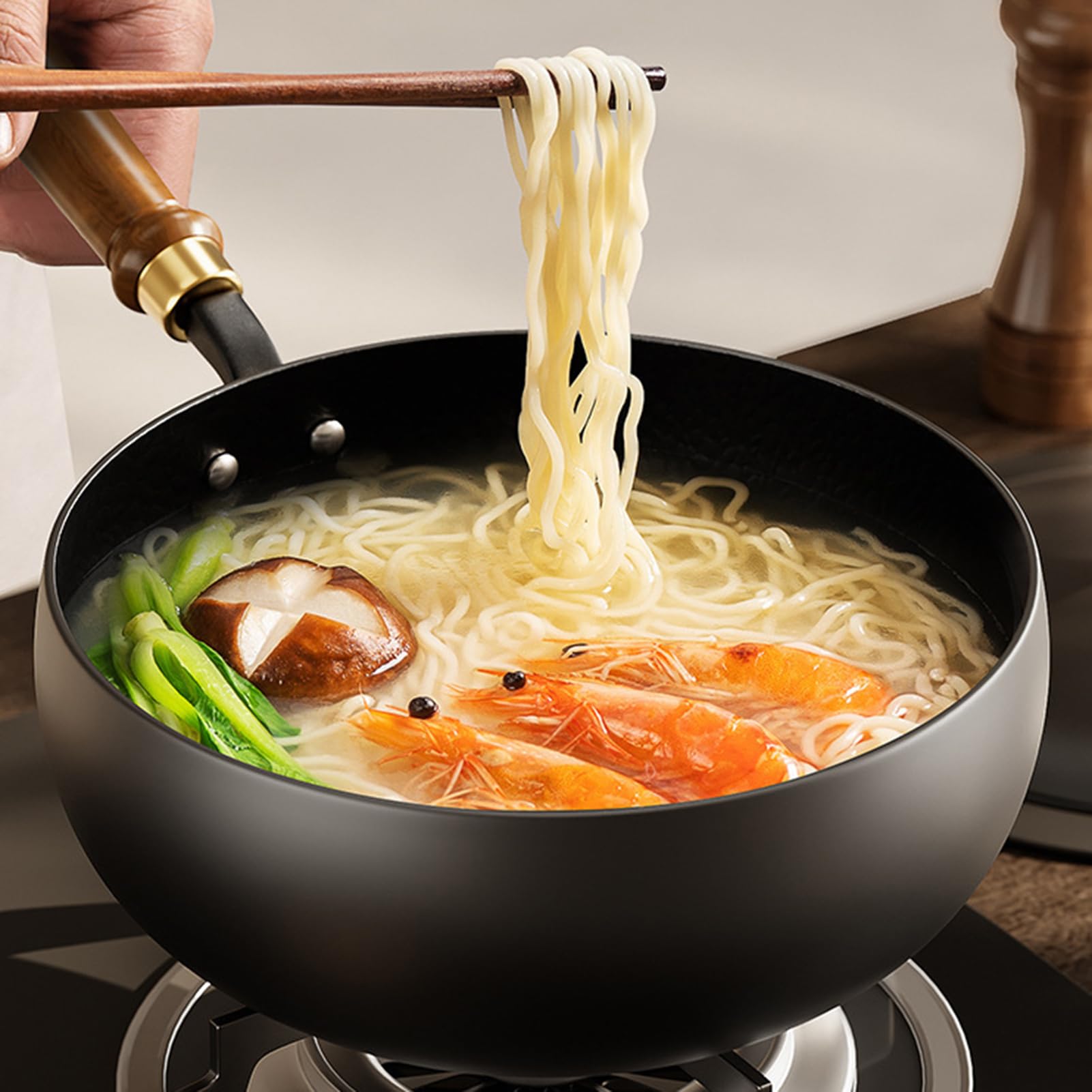 Olla Antiadherente Chino De Hierro Apta Para Horno Compatible Con Todo Tipo