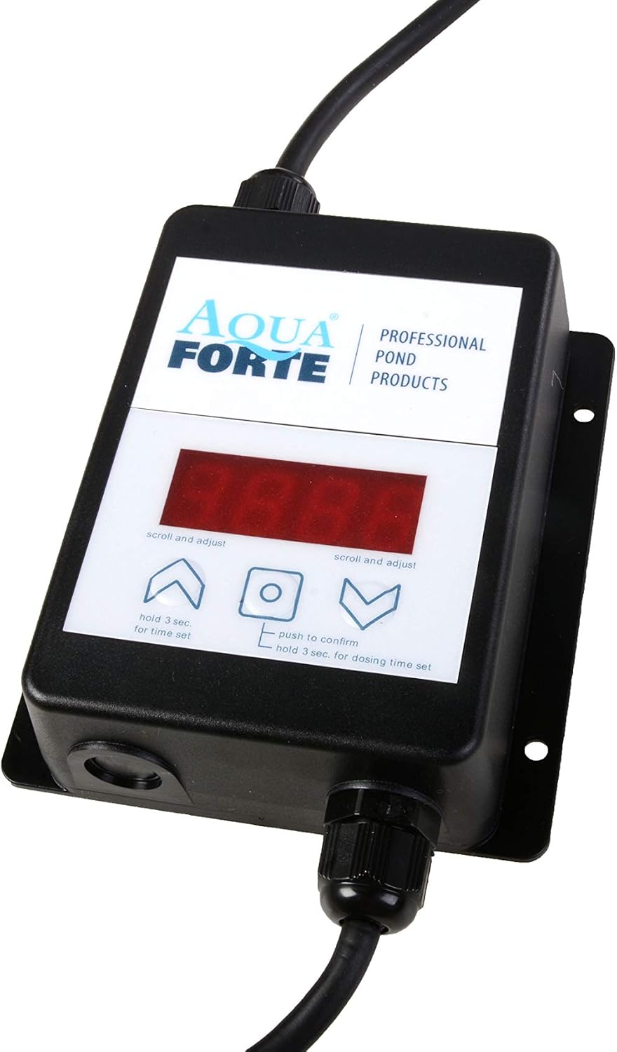 AquaForte Fish Feeder control unit with display and buttons