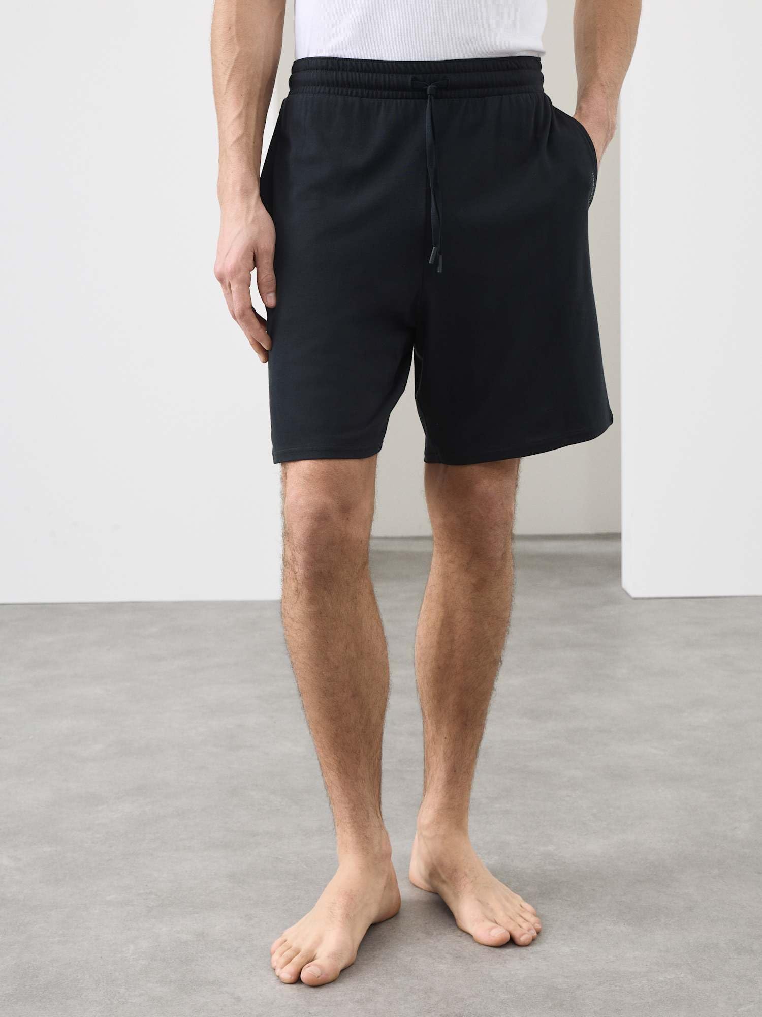 Marks & Spencer Short de Pyjama Homme en Coton Supima® Modal, Taille à Cordon, avec Poches