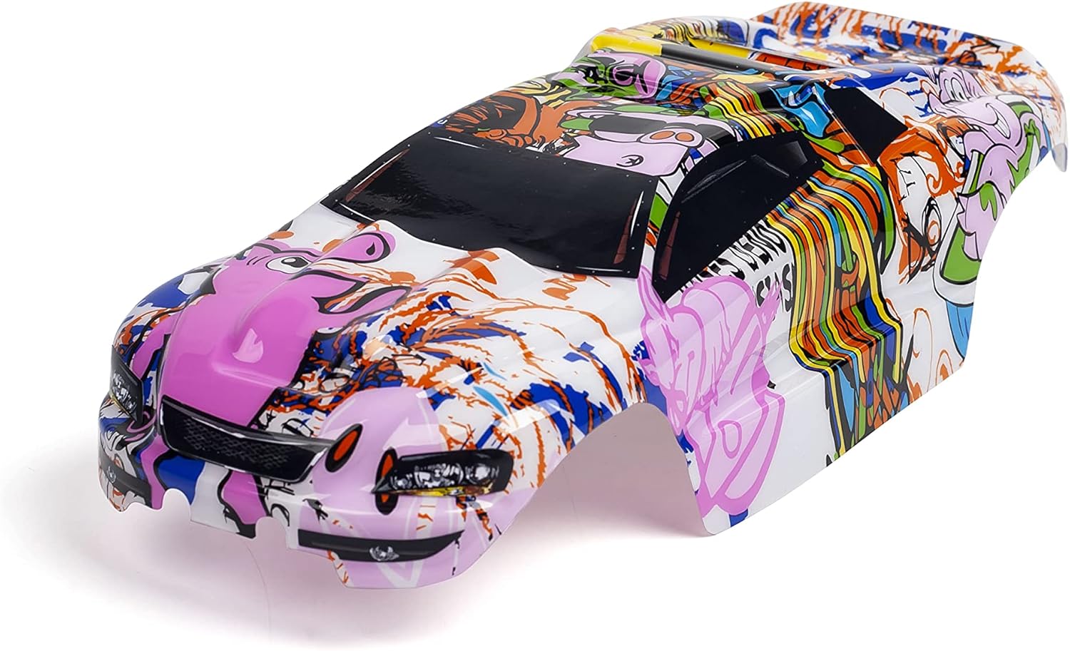 SummitLink Custom Body Graffiti Pink Pig Style Compatible for e-Revo Mini 1/16 Scale RC Car or Truck (Truck not Included) ERMN-PIG-01