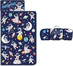 Nap Mat pour les tout-petits Enfants Filles-Pillow,Mat,Blanket Tout en un-Kids Sac de couchage pour chambre Nursery Travel,Don pour anniversaire Noël,Princess Castle