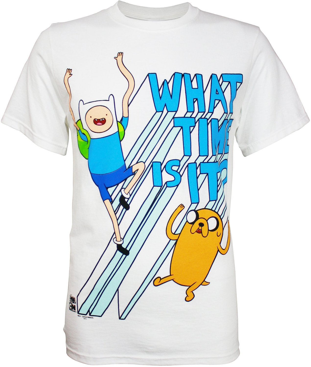 Adventure Time What Time Is It Mens Tee