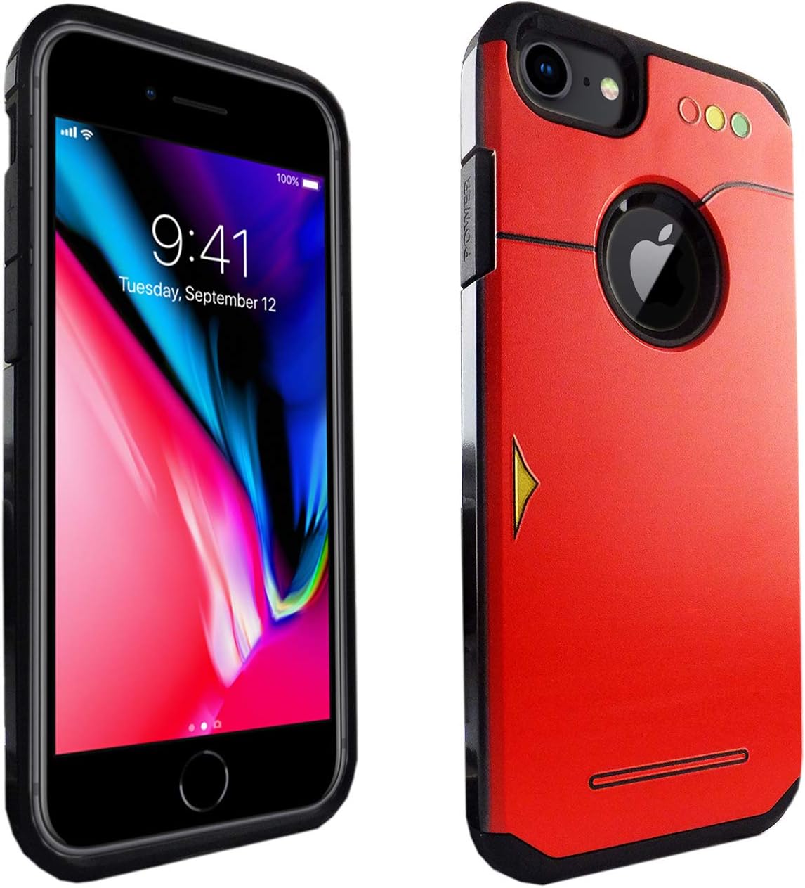 iPhone 6S 7 8 CASEMPIRE Pokedex Dual Layer Hybrid Case Shock Proof Never Fade Slim Fit Cover for iPhone 6S 7 8- Pokedex Hybrid