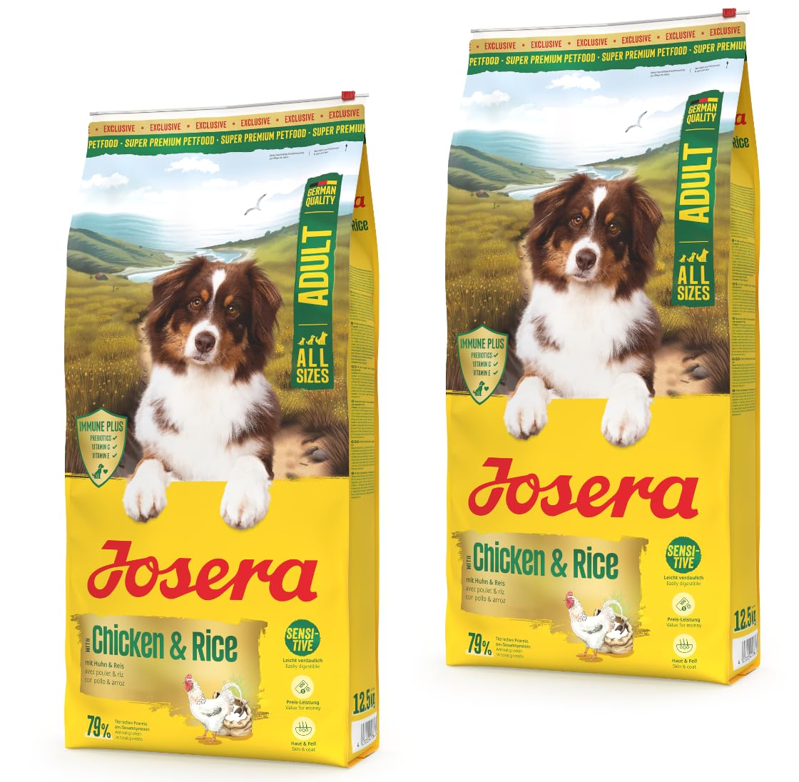 Josera Chicken & Rice 2 x 12,5 kg Trockenfutter für Hunde