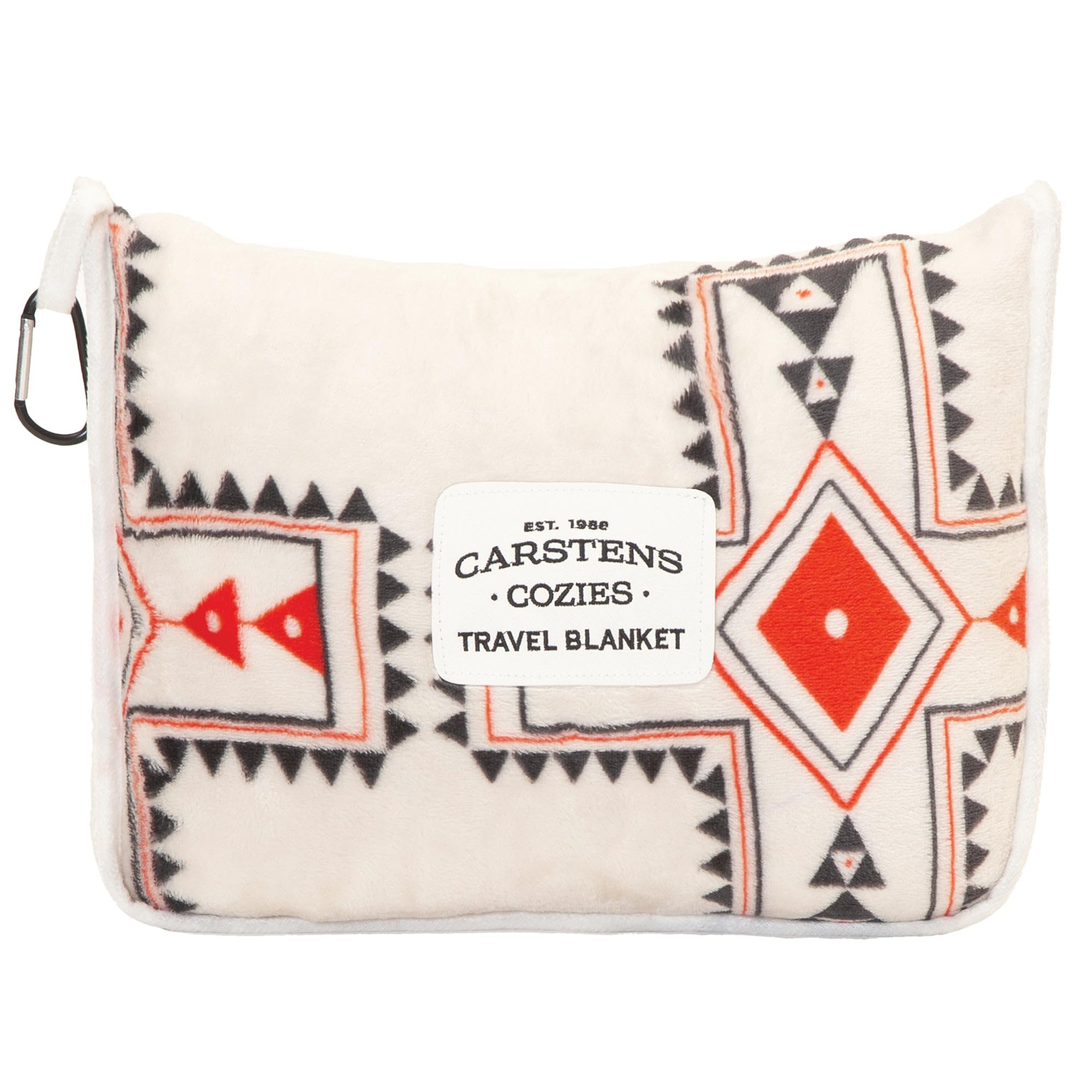 CARSTENS, INC. Wrangler Travel Blanket, Premium Compact 2-in-1 Airplane Blanket/Pillow, Santa Fe Sun