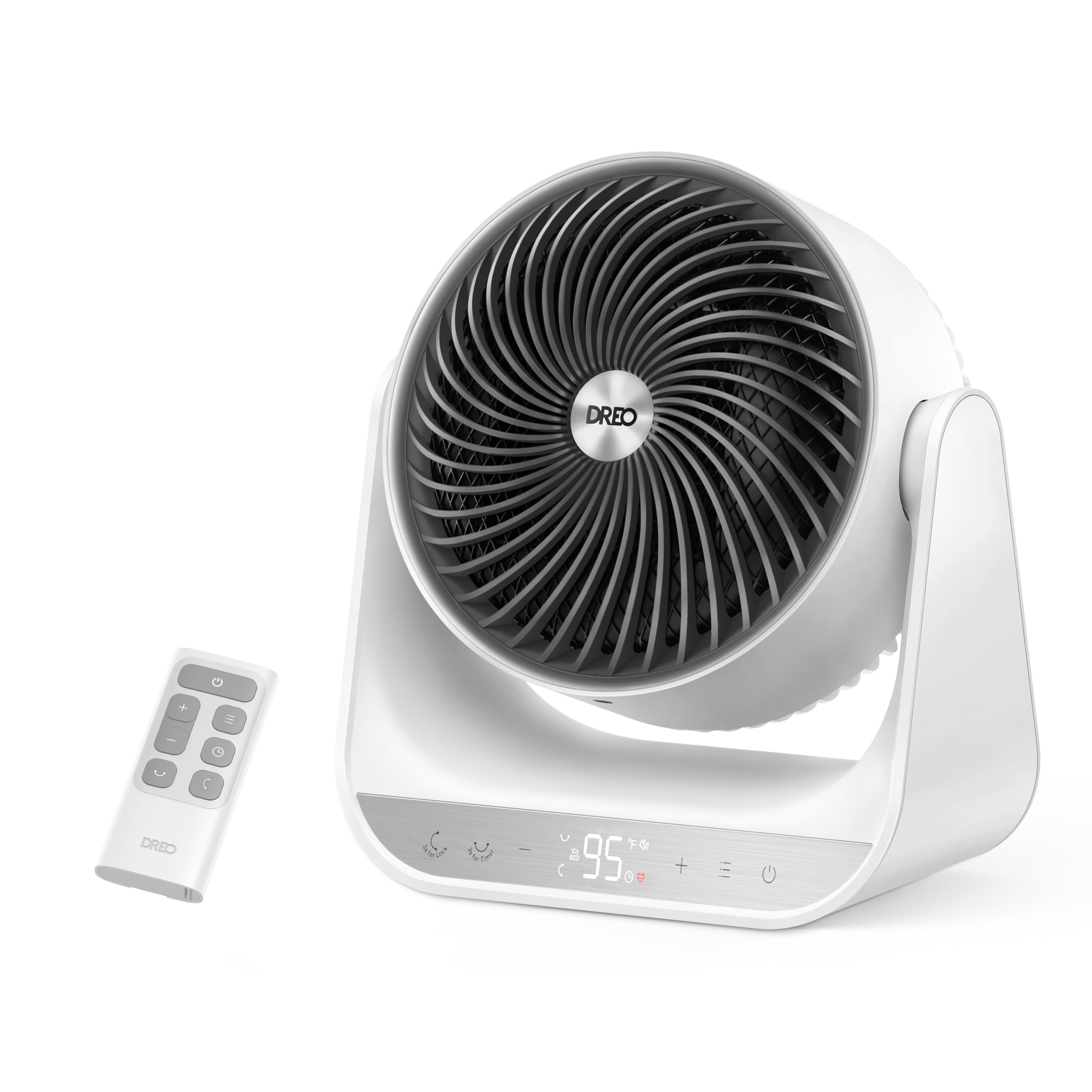 DREO 3D Oscillating Whole Room Heater with Long-Range Circulator