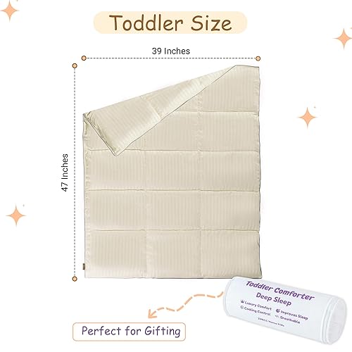 Vista 72 de ZPECC Edredón alternativo de plumón para niños pequeños, manta hipoalergénica de 39 x 47 pulgadas, suave, transpirable, ligero, para todas las Raya