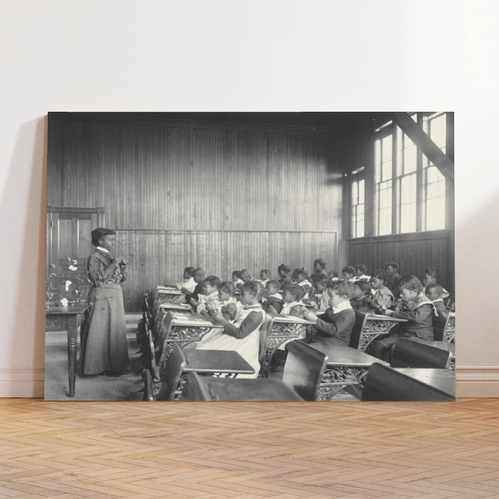 F I N U C B Afroamerykanie studenci i nauczyciele fotografia 1899-1900 wydruki plakaty płótno dekoracyjne obrazy sztuka ścienna do biura Unframe 61 cm dł. x 91 cm szer