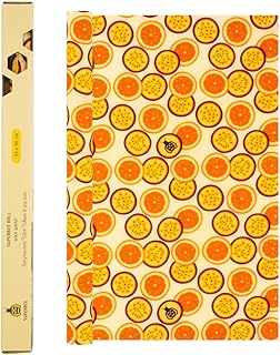 SuperBee Beeswax Wraps Roll 手作り ミツロウラップ | 再利用可能なフードラップ | オーガニック、エコ | (Passion Som)