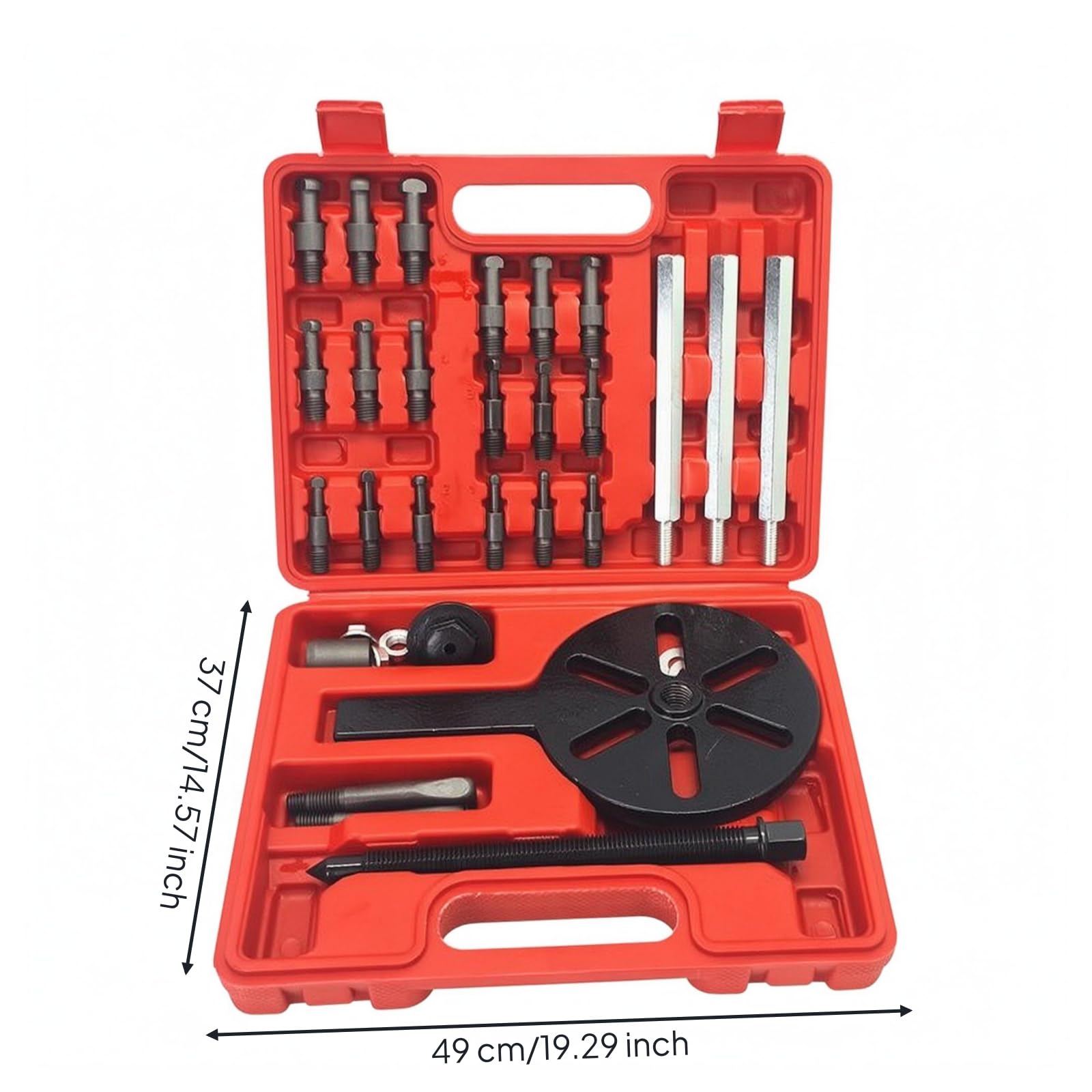 Gralara Estrattore Cuscinetti a 3 Braccetti Filettato Utensile Officina in Metallo per Manutenzione Meccanica, 18 E 1 Estrattore Universale Fosfato Grigio Con Gancio