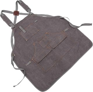 Delantal Lavable Multibolsillos De Material Engrosador Para Carpintero y Electricista Bolsillos Múltiples Para Trabajos De Carpintería y Electricidad Color Gris Oscuro