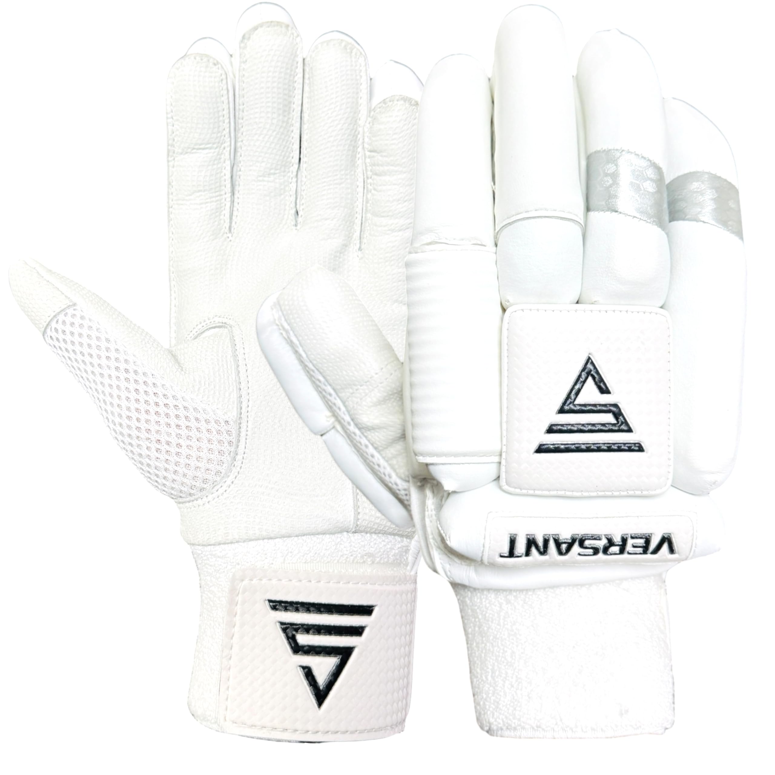 VERSANT PRO DG Cricket Batting Gloves (PITTARD Leather Palm White, Men Size, Right Handed)-image-15