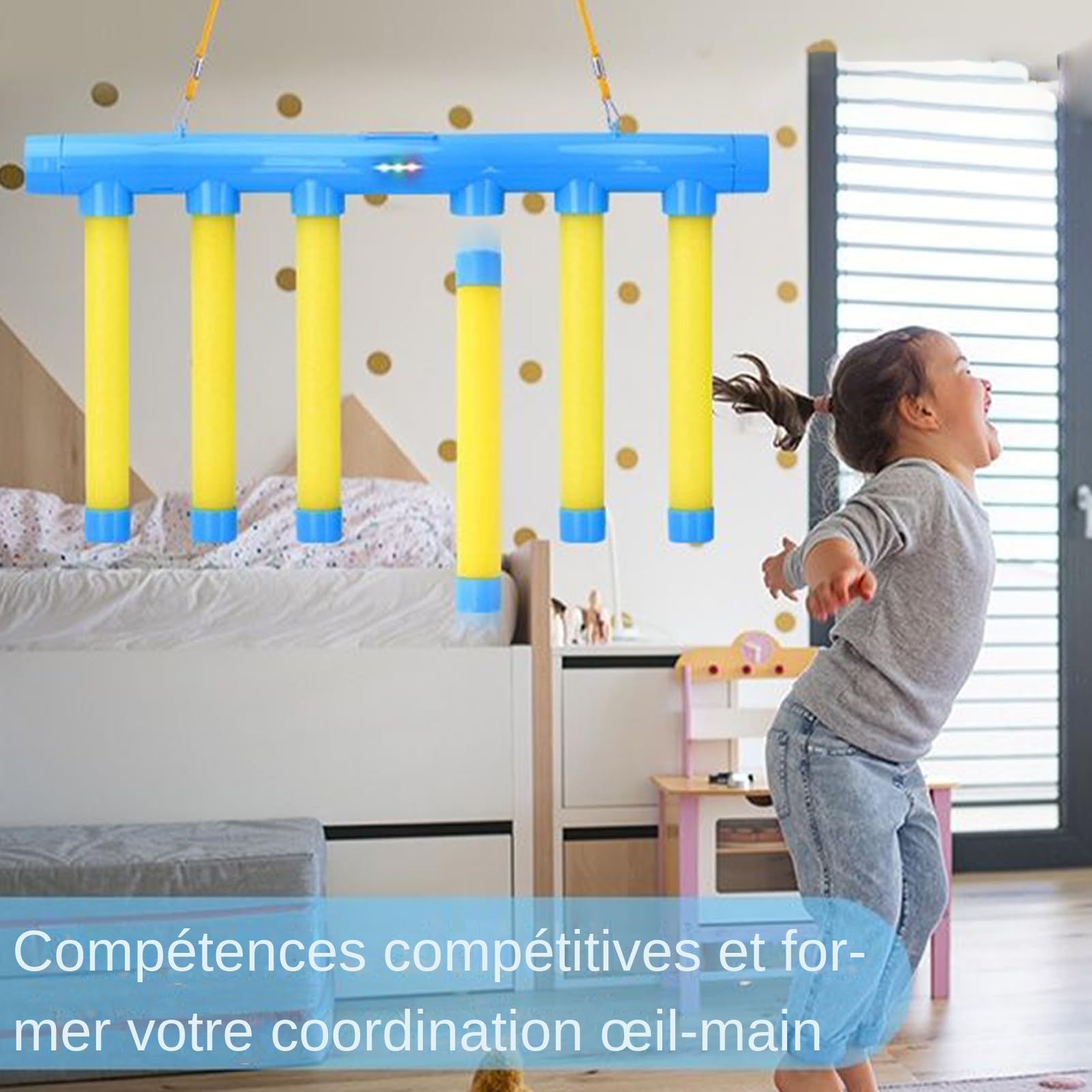 Hand Speed Challenge Game, Défi Vitesse Et Réactivité, Jeux De Reflexe 3 Vitesses Réglables, Drop Stick Reflex Challenge Game, Jeu Batons Qui Tombe Pour Maison Intérieur Extérieur Pour Enfant Adultes