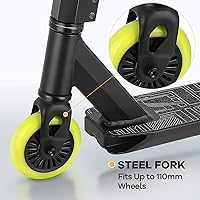 Vista 2 de VOKUL Complete Pro Scooter for Kids Boys Girls Teens Up 6 Years - Freestyle Tricks Pro Stunt Scooter (Green)