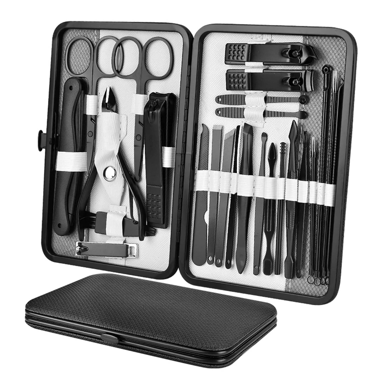 Portable Case Nail Tongs Manicure Tool Set Nail Clippers Pedicure Set Beauty Set for Travel
