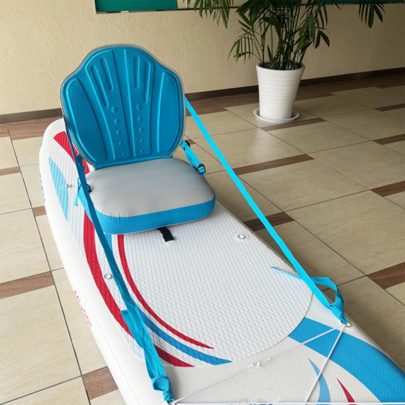 Harilla Kajaksitz Paddle Board Sitz Premium Verstellbarer Gurt mit Rückenstütze Aufblasbar für Rafting Ruderboote Fischerboote Kajaks