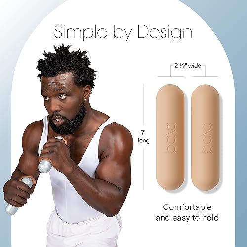 Miniatura 5 de Bala Juego de 2 barras de mancuernas diseñadas para caminar, entrenamiento de fuerza, HIIT, boxeo y aeróbicos, pesas de mano para entrenar en casa