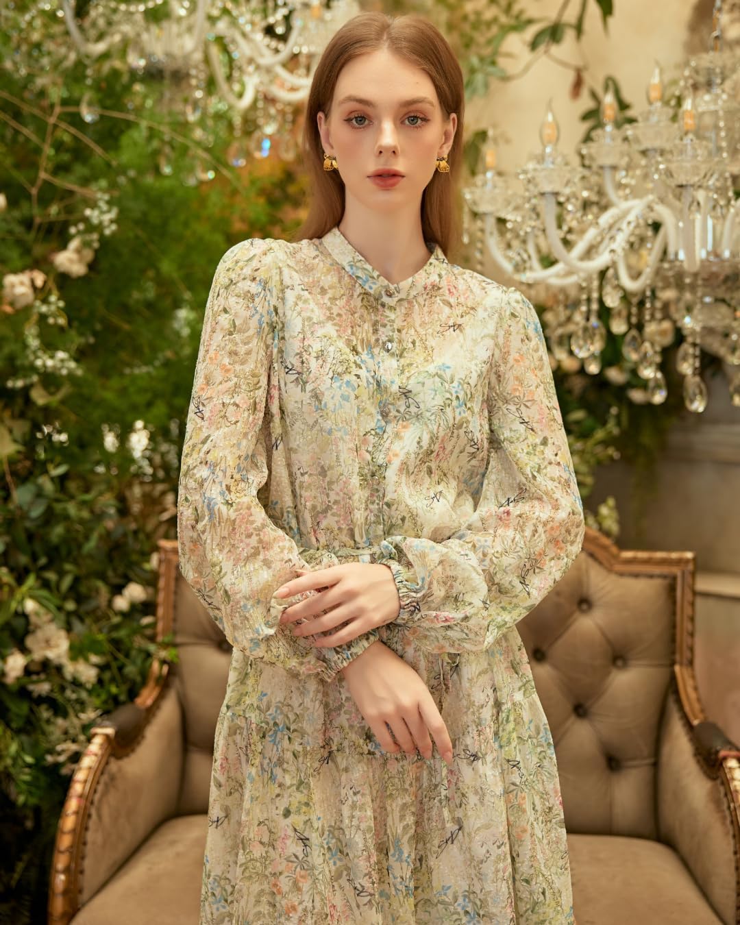 SIXDO Voile Flared Dress for Women, Casual Style and Elegant Statement for Seasonal Gatherings - Image 6