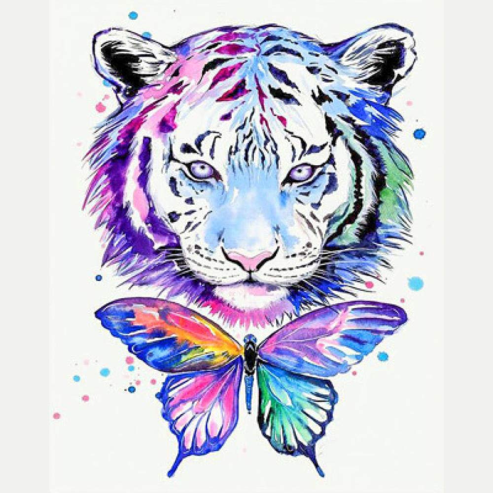 Broderie diamant lion 5D mosaique pour decoration murale salon