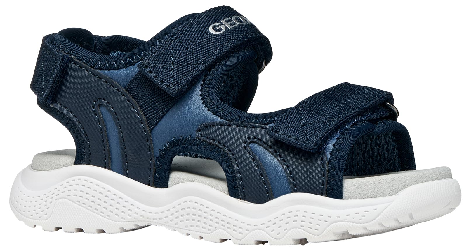 Geox J SPLUSH Boy Sandal, Navy/AVIO, 36 EU