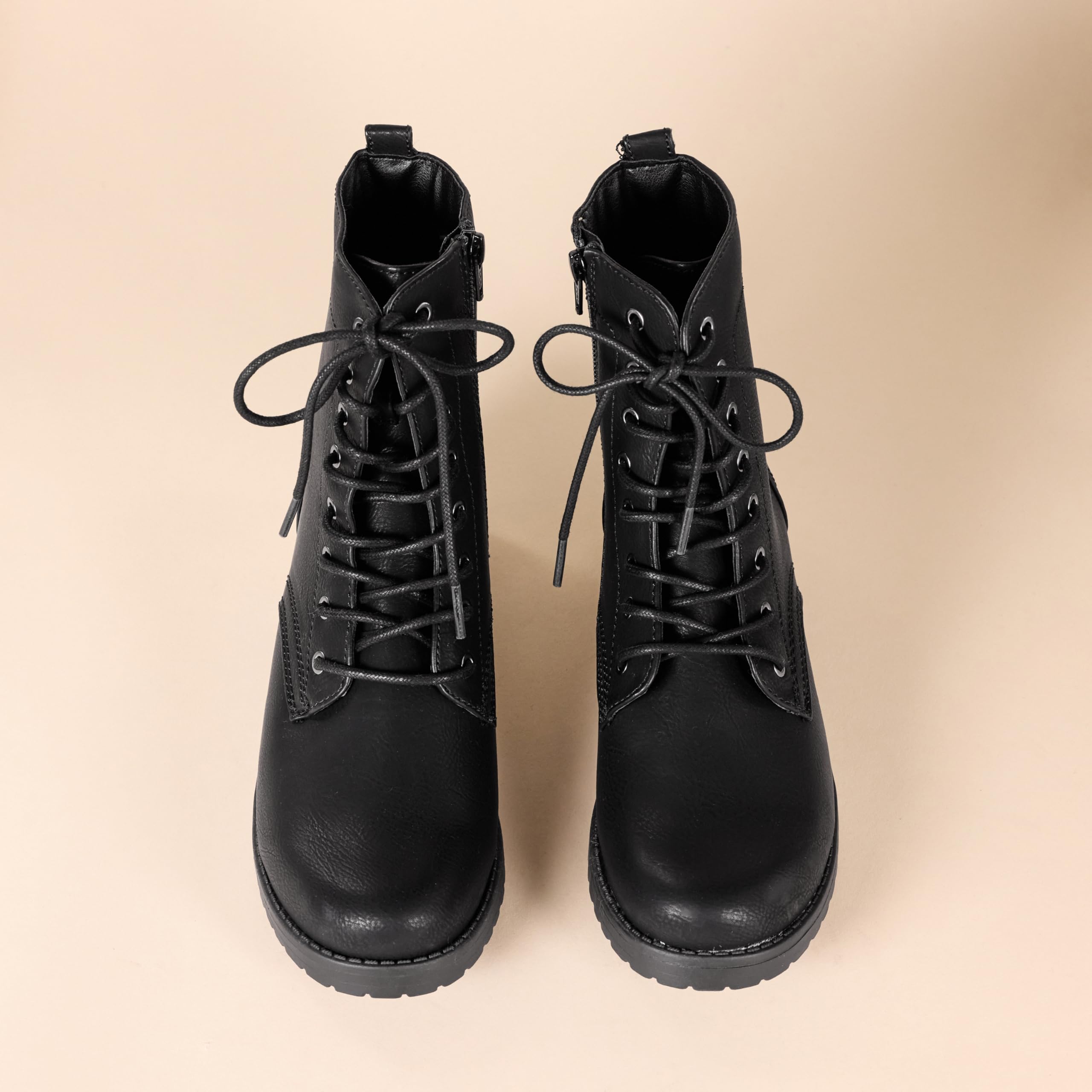 Amazon Essentials Donna Combat Boots Stringati