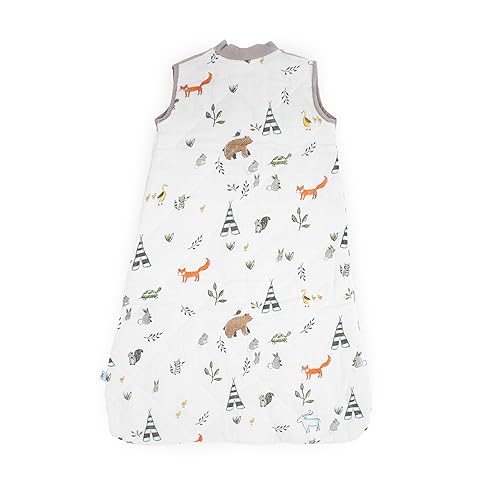 Miniatura 3 de Little Unicorn Saco de dormir acolchado de muselina de algodón 100% algodón súper suave y ligero Bebé Talla S 0-6 meses Lavable a máquina 2.6
