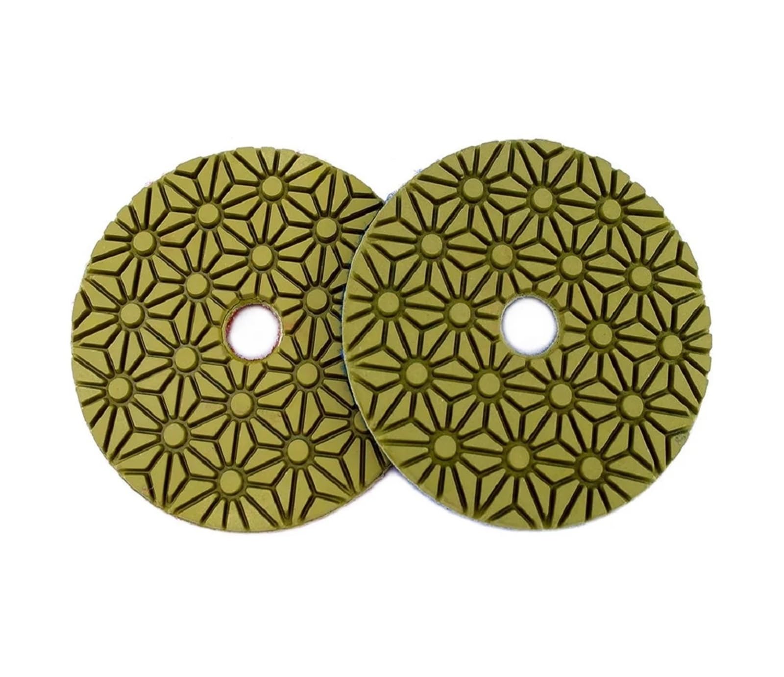 Almohadilla de pulido de diamante Almohadillas de pulido de 7 pasos de 4 pulgadas Almohadilla húmeda(Army green,50 TO 3000 MIXED_7PCS_4INCH 100MM)