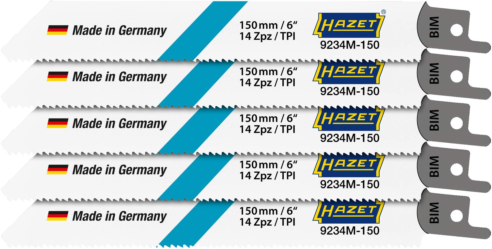 Hazet Saw Blade Set 9234M-150/5, silver