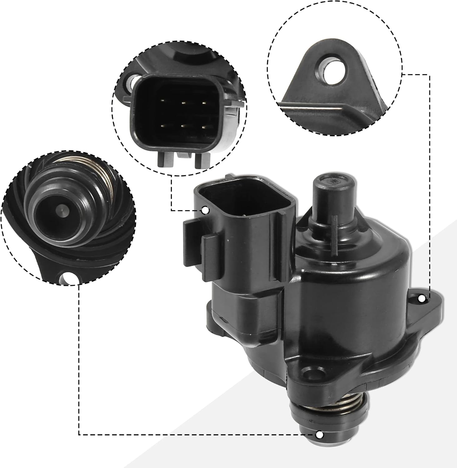 X AUTOHAUX Idle Air Control Valve IACV IAC 1450A132 Fits for Mitsubishi for Dodge for Chrysler 1999-2005