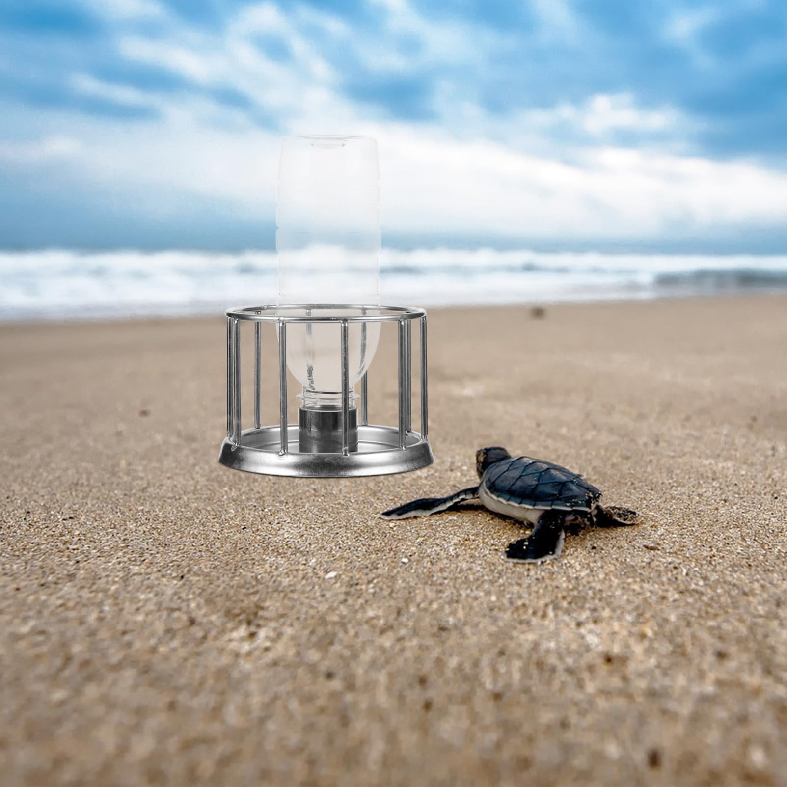 ifundom Ciotola per Acqua Rettile Dispenser Multifunzione in Acciaio Inossidabile Facile da Usare per Tartarughe e Rettili, per Uso Quotidiano in Terrario