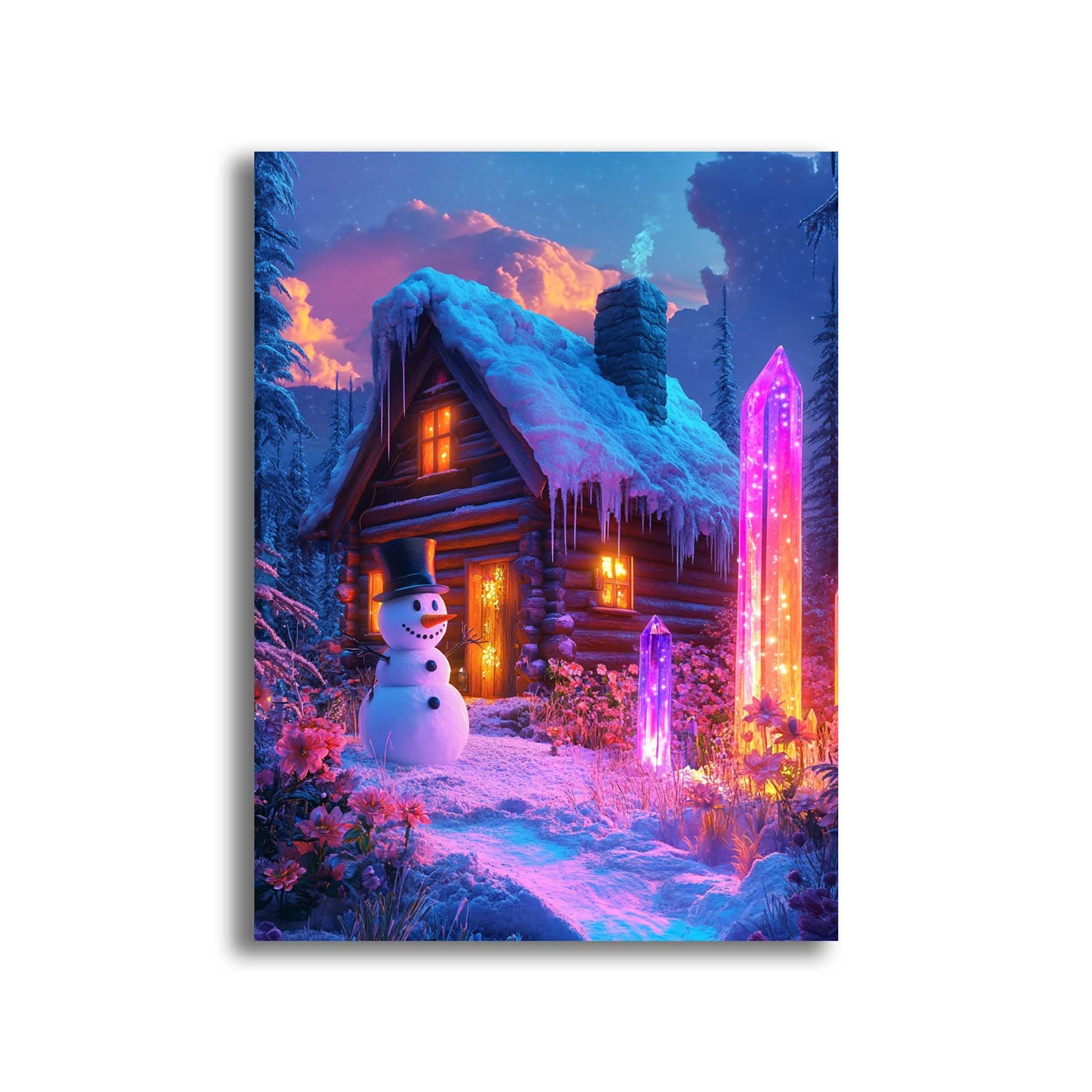 Kaliosy 5D Diamond Art Kits for Adults,Christmas Paint with Diamonds Art DIY Full Drill, Crystal Craft Cross Stitch Embroidery Decoration (12x16inch) 30x40 cm-555