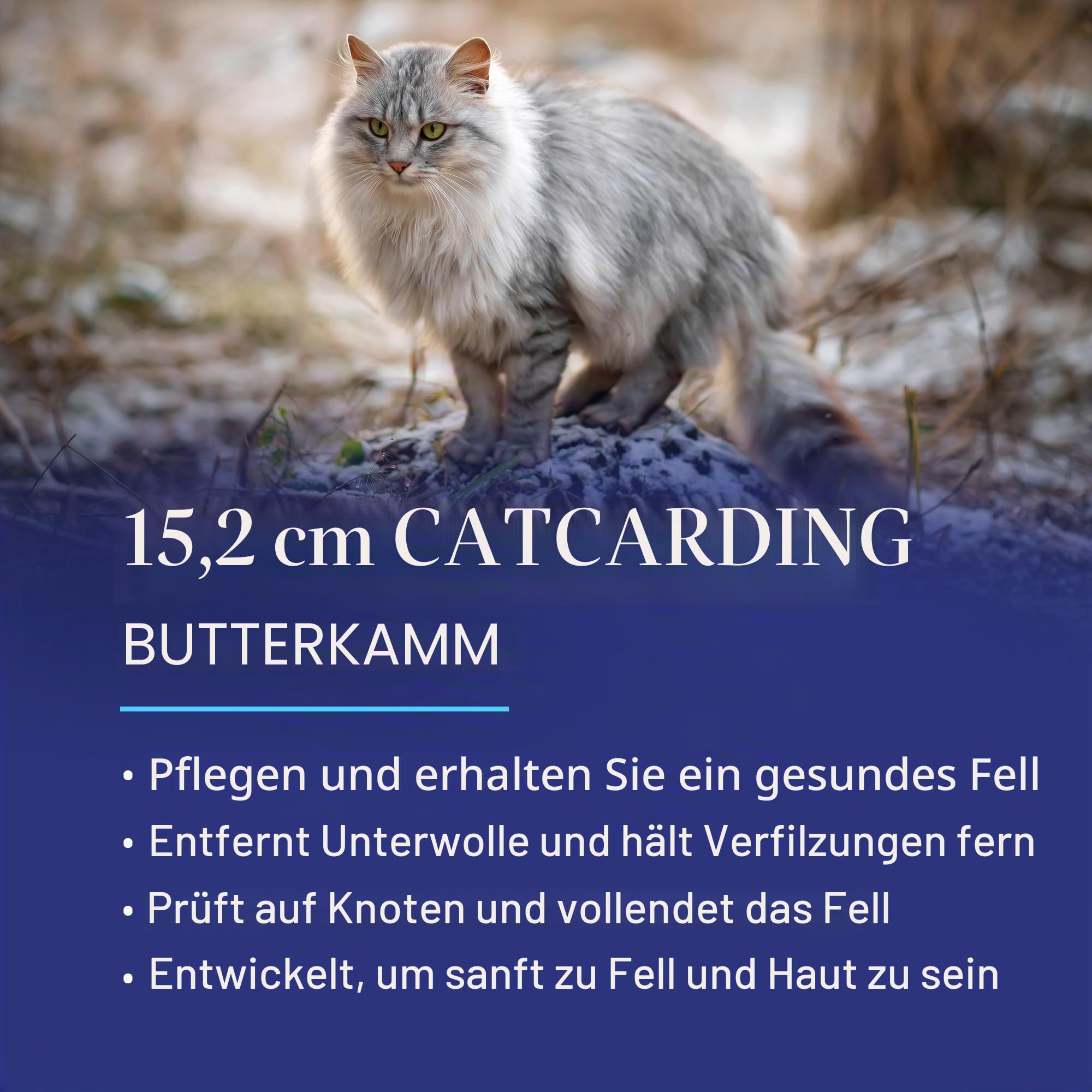 Chris Christensen # 013 Katze/Kardieren alle Fein Dual Zahn Pet Kamm, 15,2 cm