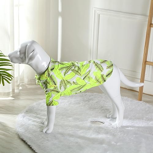 Miniatura 16 de Camisa hawaiana para perro, ropa de verano para mascotas, disfraz genial para perros grandes, camiseta de playa para perros medianos y grandes Rojo