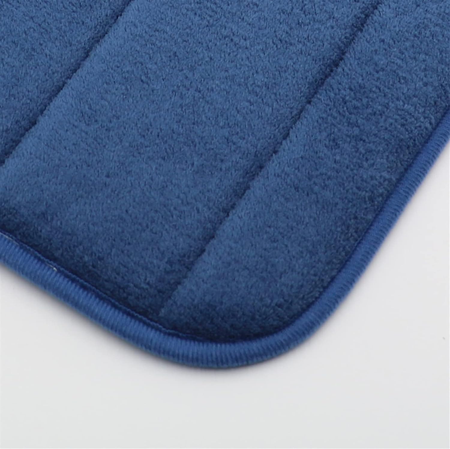 Soft U-Shaped Bathroom Rug, Memory Foam Bath Mat, Non Slip Water Absorption Dry Fast Toilet Mat, Bathroom Floor Mat Navy Blue 1.3 x 1.6 Feet - Image 2