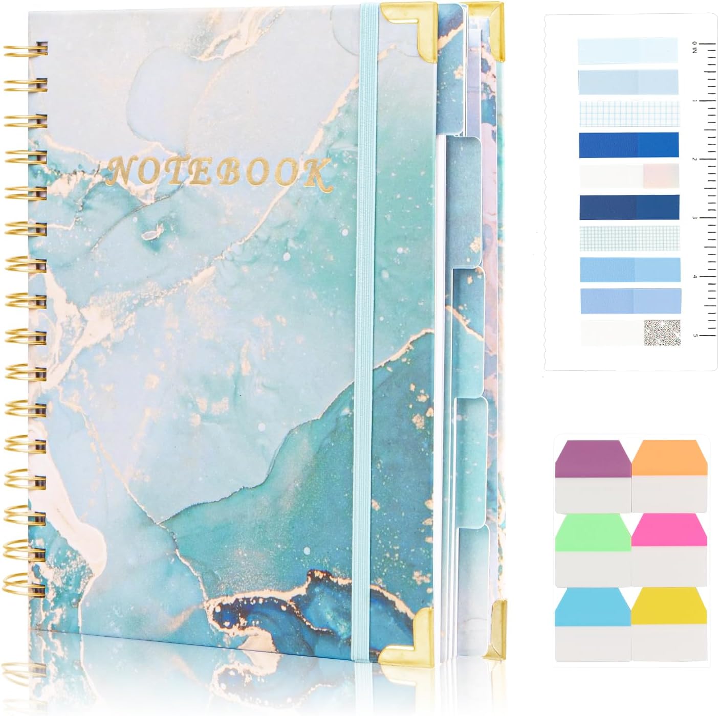 Amazon.com : Yoment Hardcover Spiral Notebooks for Work School Note ...