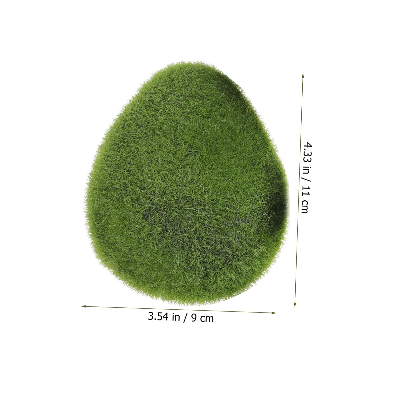 GRIRIW 6pcs Artificial Flocking Moss Blocks Moss Covered Stones for Terrarium Bonsai Pot Decor