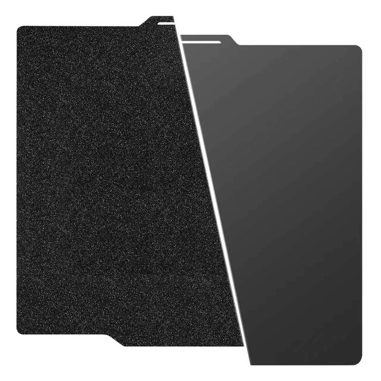 HzdaDeve P1S Bauplatte für Bambus Lab P2S/P1S/P1P/A1/X1C/X1E Dual-Textured und glatte PEI Platte Blatt 257.5x257.5MM beheiztes Bett Feder Stahl Flexible Plattform Schwarzes Brett