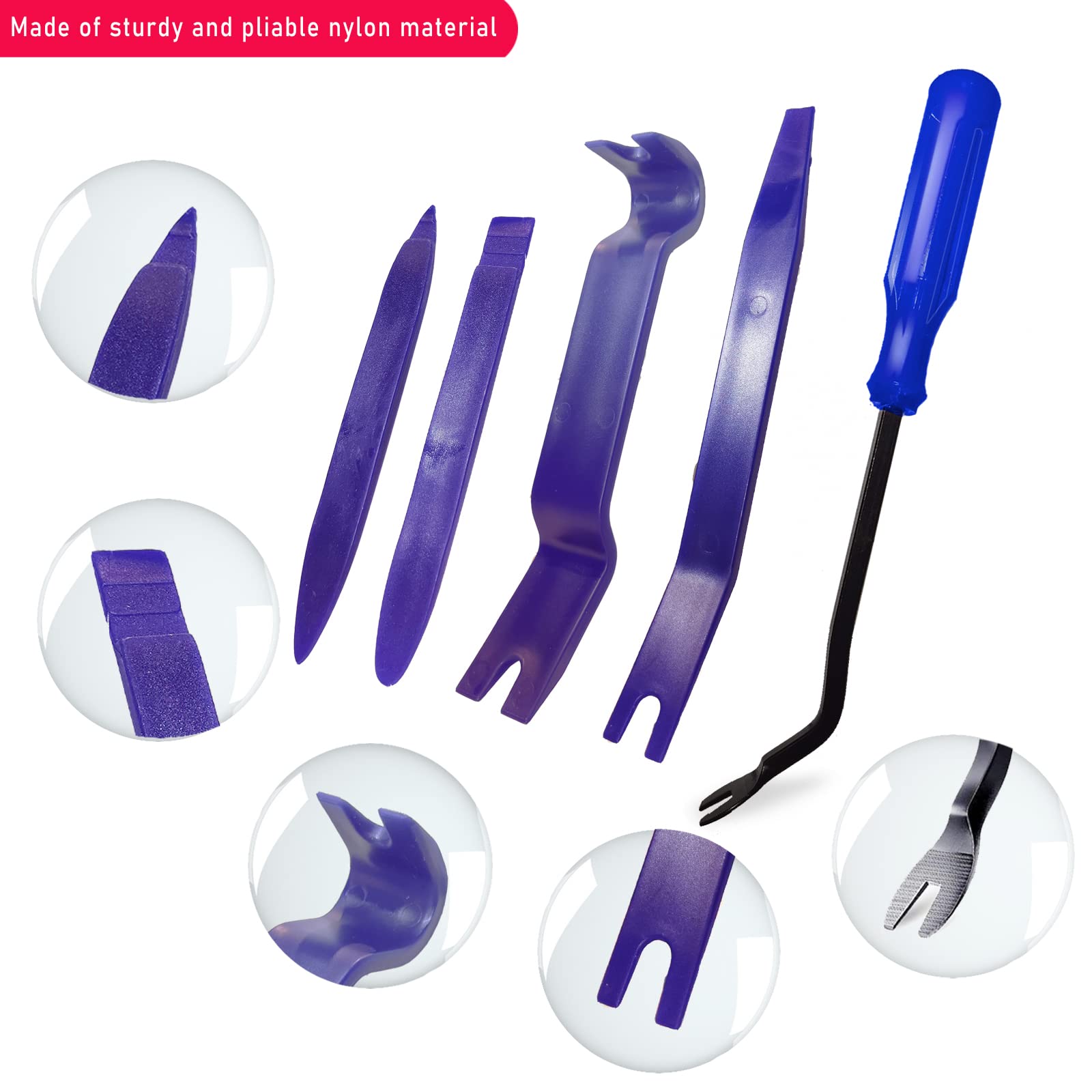 DOKIKO Auto Door Trim Removal Tool Set, Auto Dashboard Trim Kit for