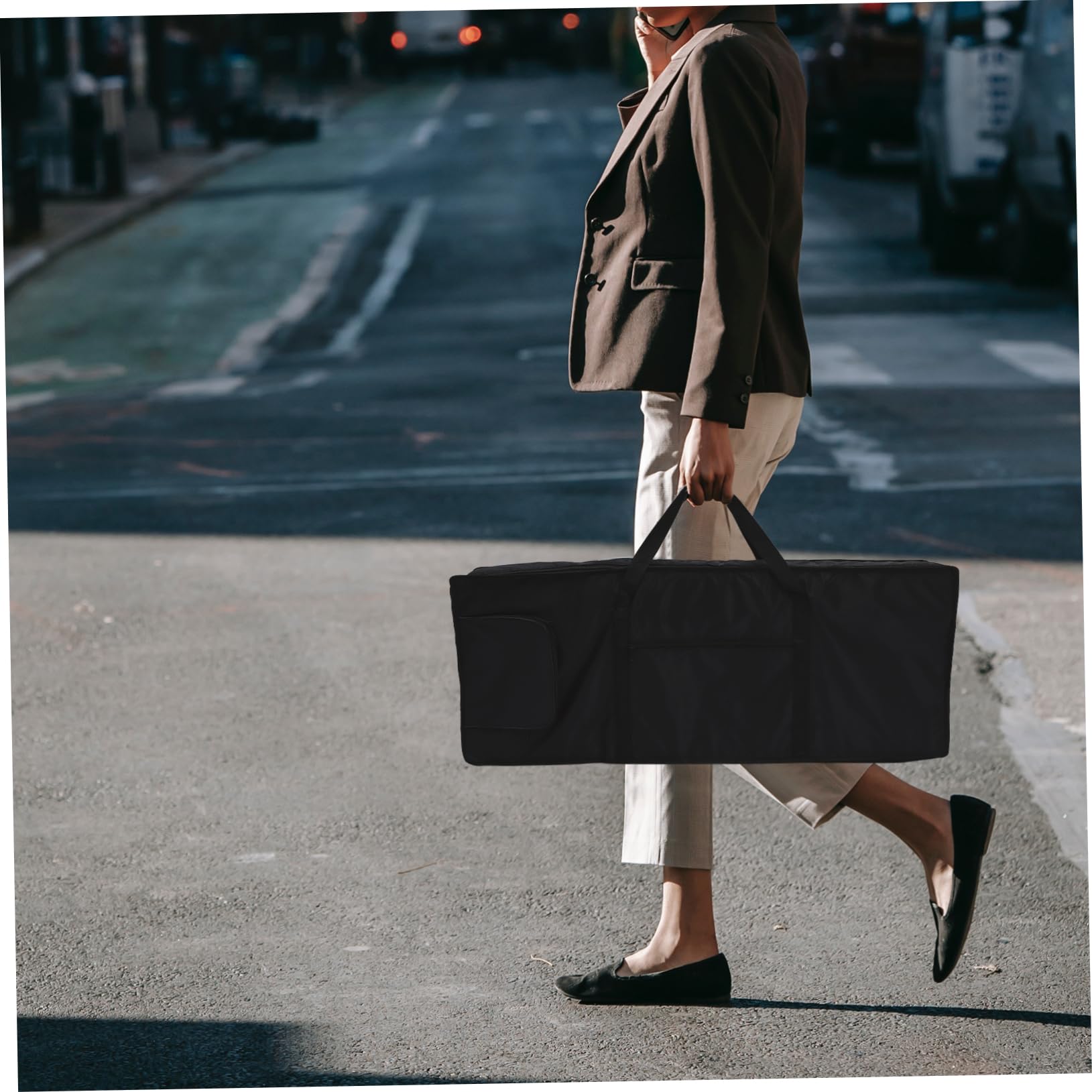 1pezzi Borsa per Tastiera Tasti in Oxford Borsa Portaoggetti Tasche per Spartiti e Materiali Design Flessibile Doppia Tracolla