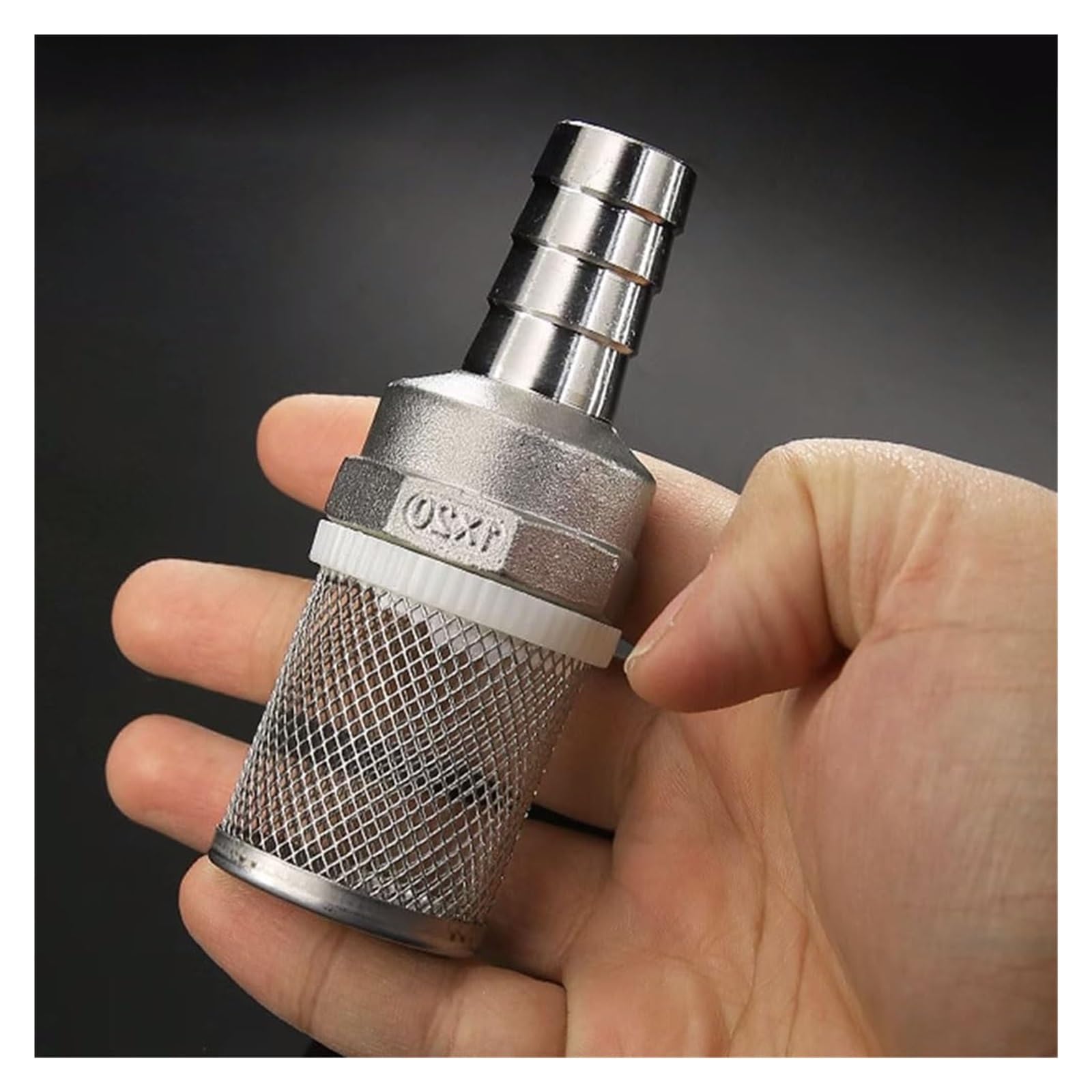Filtro de Agua, Filtro de tubería, 1 Pieza de Tubo de riego de jardín, Bomba de Lavado de Autos, Filtro de Acero Inoxidable, Filtro de Agua de Malla de Red(Size:13MM)(10MM)