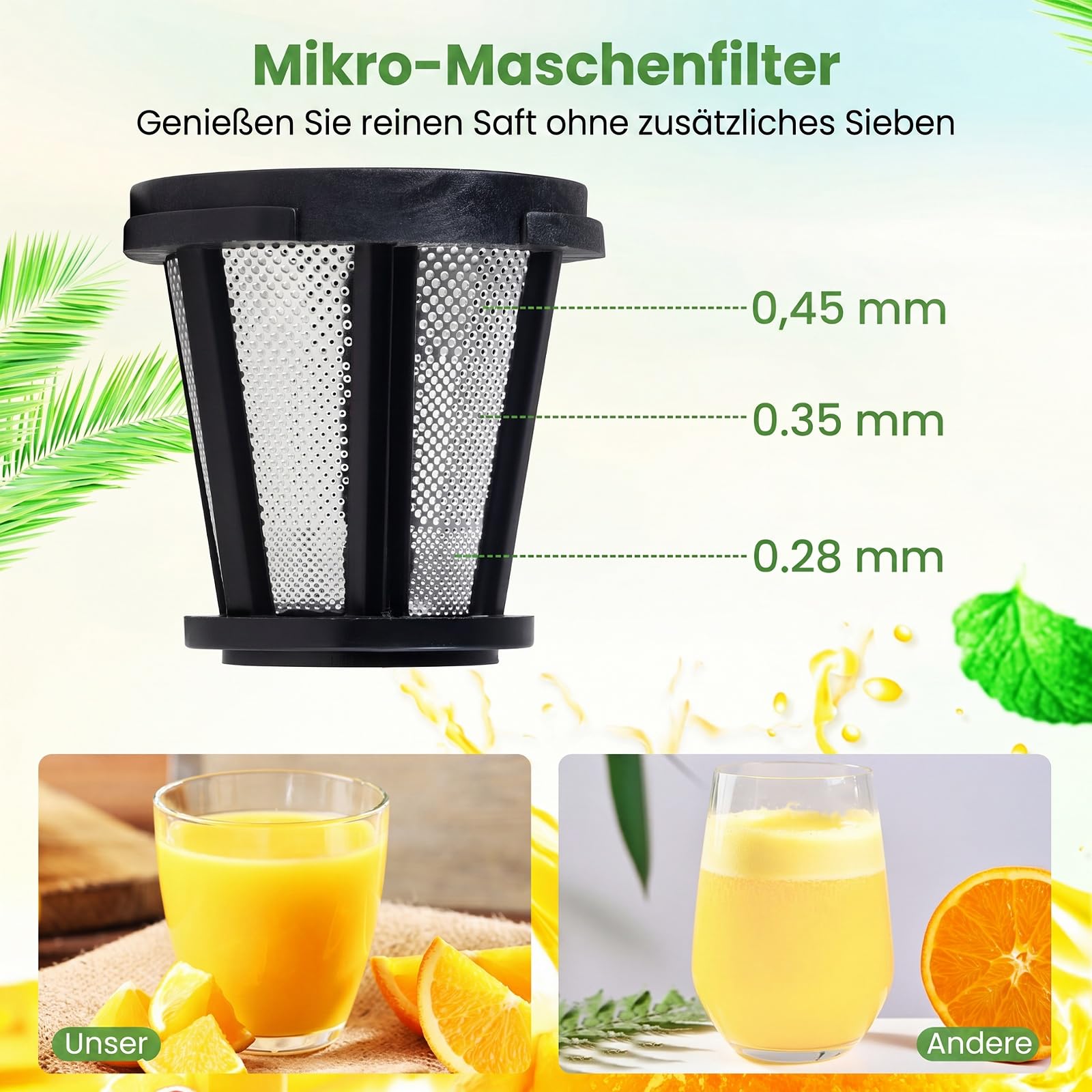 COSTWAY Entsafter Gemüse und Obst, Slow Juicer mit Rückwärts-Kau-Funktion | mit 700 ml Becher & 1,1 L Fruchtfleischbehälter & Reinigungsbürste, kompakte Obstpresse für frische Säfte, Drinks, Silber