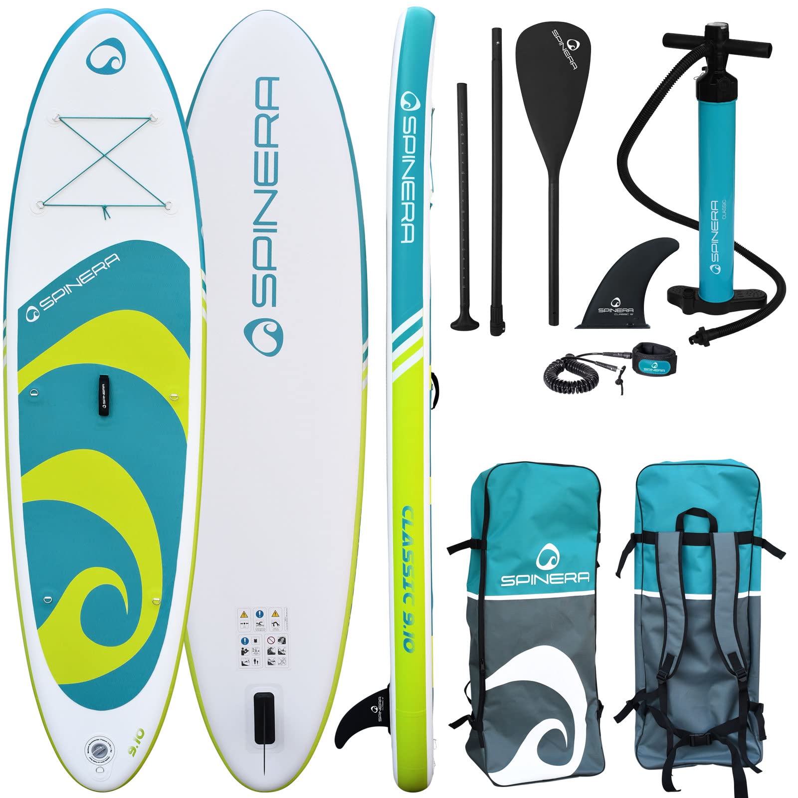 SPINERA Klasyczny 23 cm Stand Up Paddleboard pakiet