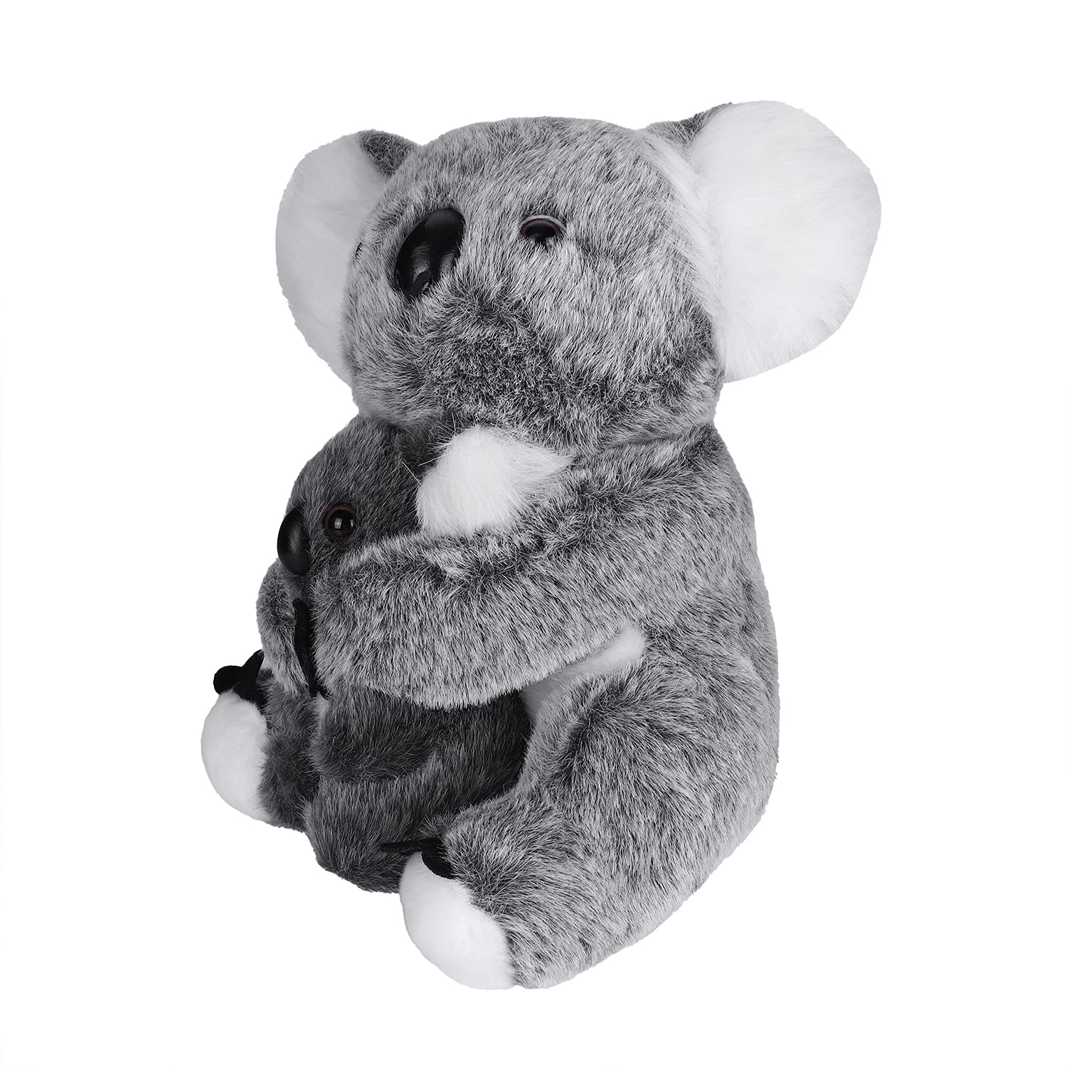 Koala Peluche Doux Koala Ours Mama et Bébé pour Enfants Filles Poupée Chiffon en Peluche Mignon Poupon Koala Adorable Jouet de Sommeil Poupée Cadeaux pour Fête Anniversaire Noël Décoration 28cm