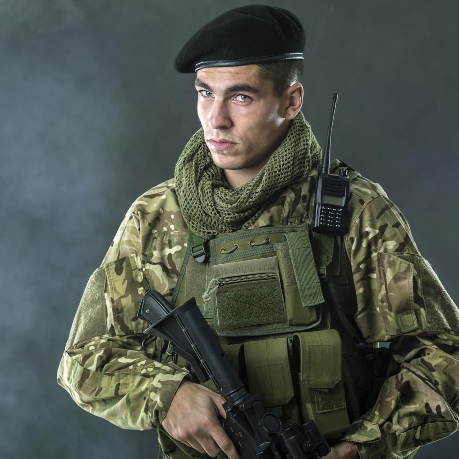 Qavctw Tactical Admin Pouch Bag with Hook and Loop Tool Storage Bag Snack Pouch Candy Bag Hanging Pouches Backpack Accessory Pouch - Image 9