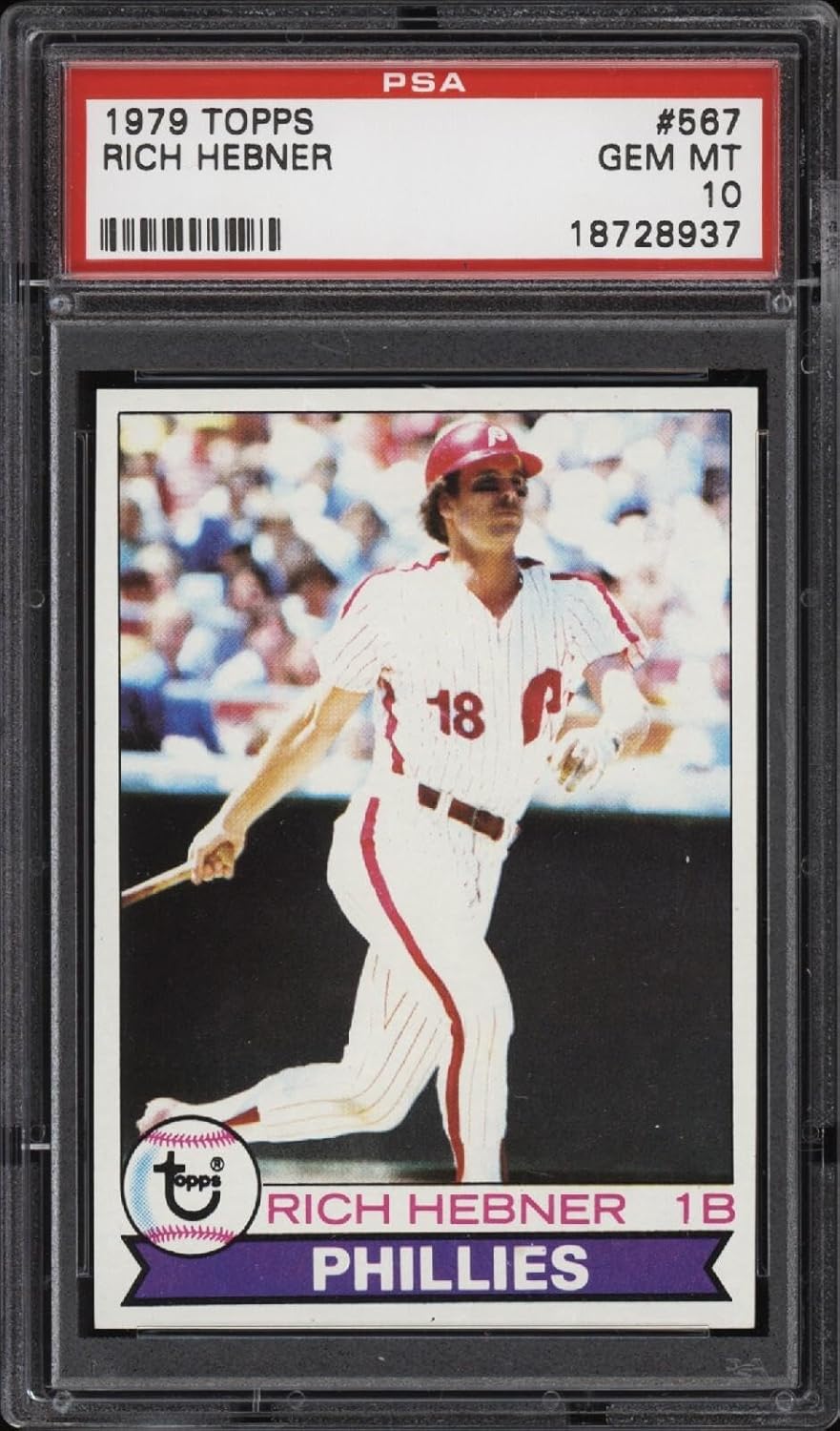 1979 Topps #567 Rich Hebner - Phillies - PSA 10-18728937 - Baseball Card - Slabbed Baseball Cards