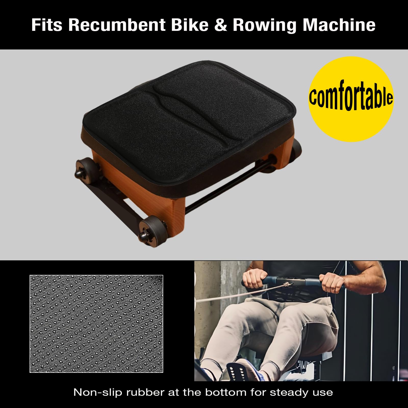 Amazon | ローイングマシンシートクッション、カスタムメモリー